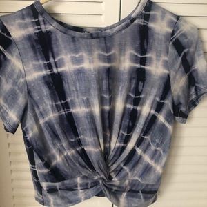 tie dye crop top